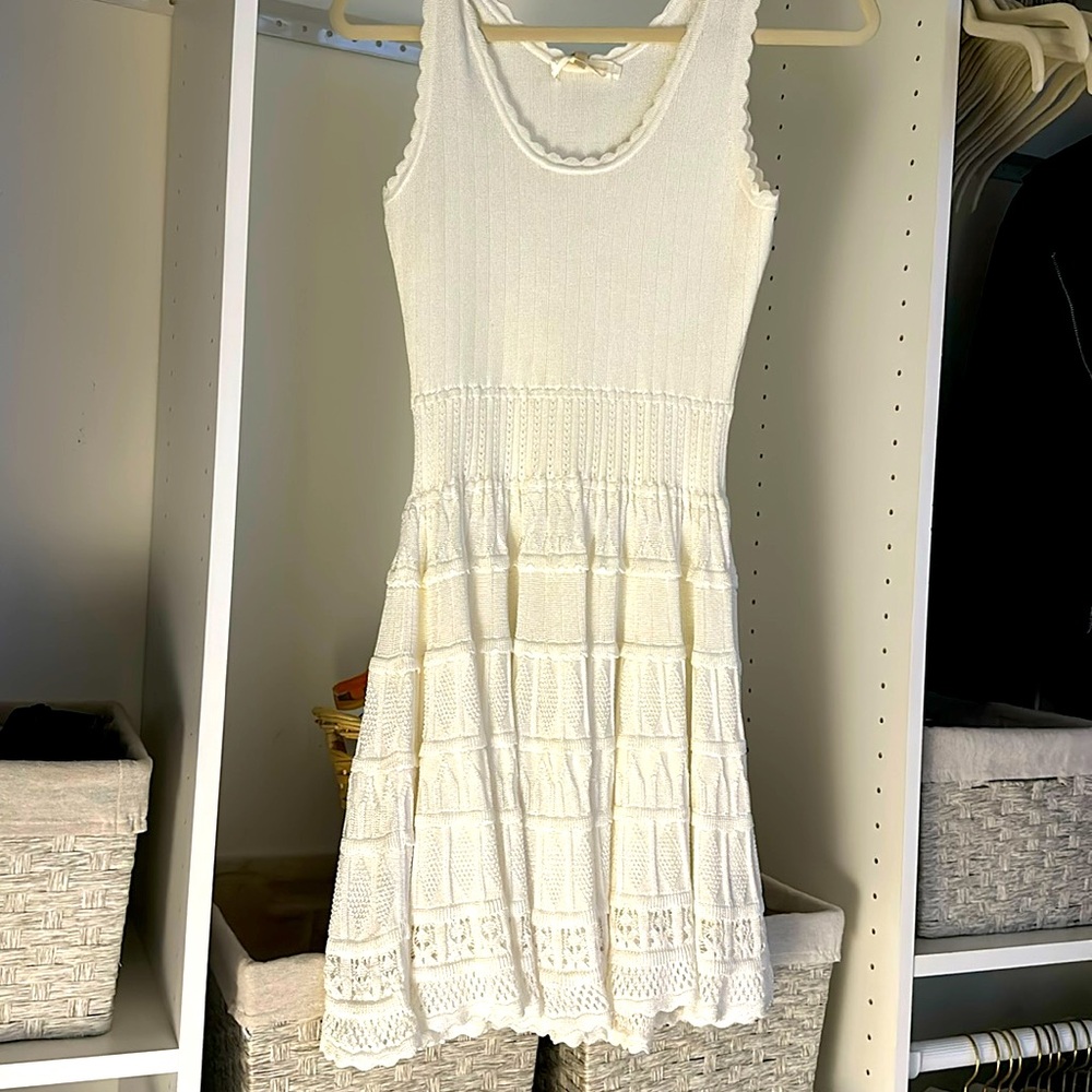 Love shack, fancy dandra dress in color white rose size small/ medium